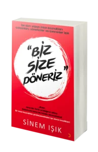 “Biz Size Döneriz” kitabının kapağı, yazar Sinem Işık